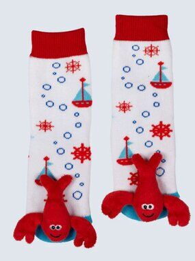 Messy Moose Socks - Lil’ Critter Lobster Socks - 0-48 mo